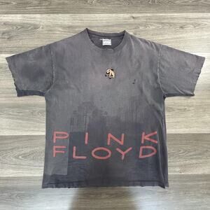 Vintage Pink Floyd Shirt Mens Large Animals All Sport Faded Distressed 90s USA
